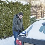 Cepillo para nieve de 14 5 pulgadas con raspador de hielo
