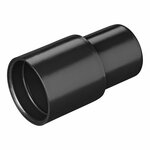 Pieza de transicion para tubo de drenaje de diametro 28 mm a diametro 26 mm  PE negro