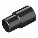 Pieza de transicion para tubo de drenaje de diametro 28 mm a diametro 26 mm  PE negro