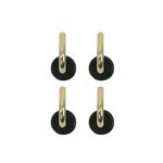 Tapa de tienda de 22 mm con gancho redondo  4 piezas