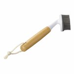 Cepillo para platos de silicona 23 cm diametro 7 cm x 4 cm bambu