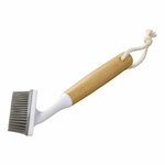 Cepillo para platos de silicona 23 cm diametro 7 cm x 4 cm bambu