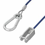 Cable de seguridad de 1 m con horquilla HD
