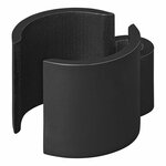 Clip para cable negro de 22 a 32 mm (juego de 8 unidades)