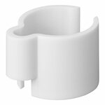 Abrazadera para cable blanca de 22-32 mm (juego de 8 unidades)