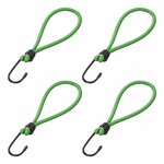 Gancho metalico con lazo elastico para red de remolque tienda lona 4 piezas