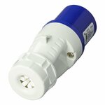 Enchufe CEE 16A carcasa desmontable azul blanco
