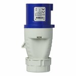 Enchufe CEE 16A carcasa desmontable azul blanco