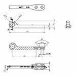 Contraparte para cerradura de tension SPP Z-16
