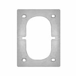 Placa de montaje para anilla de amarre doble