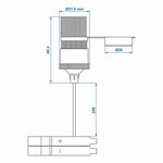 Toma de encendedor de cigarrillos con terminales de bateria 12V 24V-16A