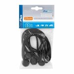 Tensor elastico para tienda de campana de 25 cm con bola de plastico - juego de 5 piezas