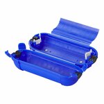 Caja de seguridad para conexiones de enchufe Schuko azul