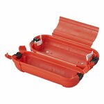 Caja de seguridad para conexiones de enchufe Schuko roja