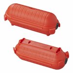 Caja de seguridad para conexiones de enchufe Schuko roja
