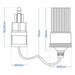 Cable adaptador de enchufe DIN a toma de mechero