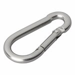 Mosqueton de acero inoxidable 5x50mm 2 piezas