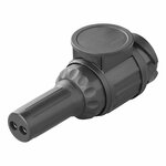 Enchufe Jaeger de 13 pines tipo PVC con pasacables de 2 orificios