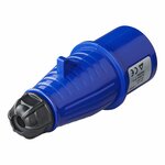 Enchufe CEE 16A carcasa fija azul