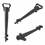 Piqueta de plastico para sombrilla de 38 cm de diametro y 25 36 mm