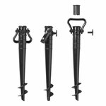 Piqueta de plastico para sombrilla de 38 cm de diametro y 25 36 mm