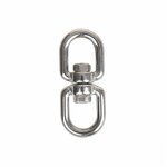 Cerradura giratoria de 6 mm  acero inoxidable A4 AISI 316  ojo ojo  1.350 daN