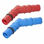 Conectores de manguera con junta torica para mangueras de 10 12 mm rojo + azul