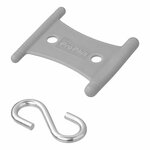 Percha con gancho en forma de S para riel de tienda de campana de 5 6 mm y 7 8 mm - juego de 6 piezas