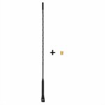 Antena de coche de 40 cm con adaptadores M5 y M6.