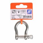 Cierre de arpa corto de 8 mm  acero inoxidable A4 AISI 316  3.500 daN