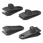 Clips para alfombras de tienda con tornillo - juego de 4 piezas