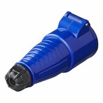 Clavija de contraste CEE 16A carcasa fija azul