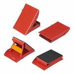 Calzo de rueda de metal  plegable