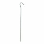 Estaca de tienda de metal de 22 cm con ojo abierto  10 piezas en bolsa de plastico