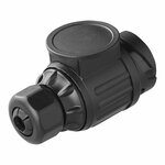 Enchufe 13 pines PVC tipo Jaeger 9 6 cm con cierre de abrazadera