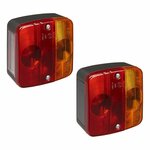 Luz trasera 4 funciones 98x104mm incl. bombillas