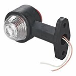 Ancho luz roja blanca 120mm recto