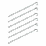 Clavija de roca cuadrada de metal de 22 cm  6 piezas en bolsa de plastico