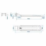 Bisagra de solapa SPP ZW-01.270A