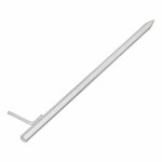 Piqueta de tierra de 50 cm de acero galvanizado con gancho en L