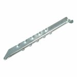 Estaca de tienda de 30 cm de metal acanalado  2 piezas en bolsa de plastico