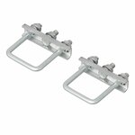 Soporte en U cuadrado de 60 mm para abrazadera de rueda delantera - juego de 2 piezas
