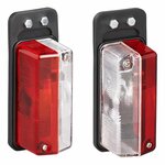 Ancho luz roja blanca 92x42mm en soporte