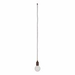 Lampara retro XL motivo madera con cordon 90cm