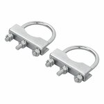 Soporte en U redondo de 60 70 mm para abrazadera de rueda delantera - juego de 2 piezas