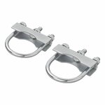 Soporte en U redondo de 60 70 mm para abrazadera de rueda delantera - juego de 2 piezas
