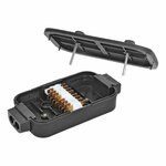 Caja de conexion de cables de plastico de 8x4 pines