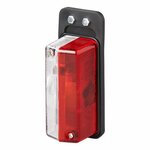 Ancho rojo claro blanco 92x42mm en soporte