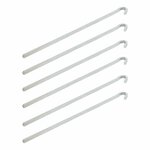 Clavija de roca cuadrada de metal de 30 cm  6 piezas en bolsa de plastico