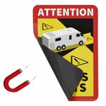 Pegatina magnetica ¡Atencion  angeles Morts!camper